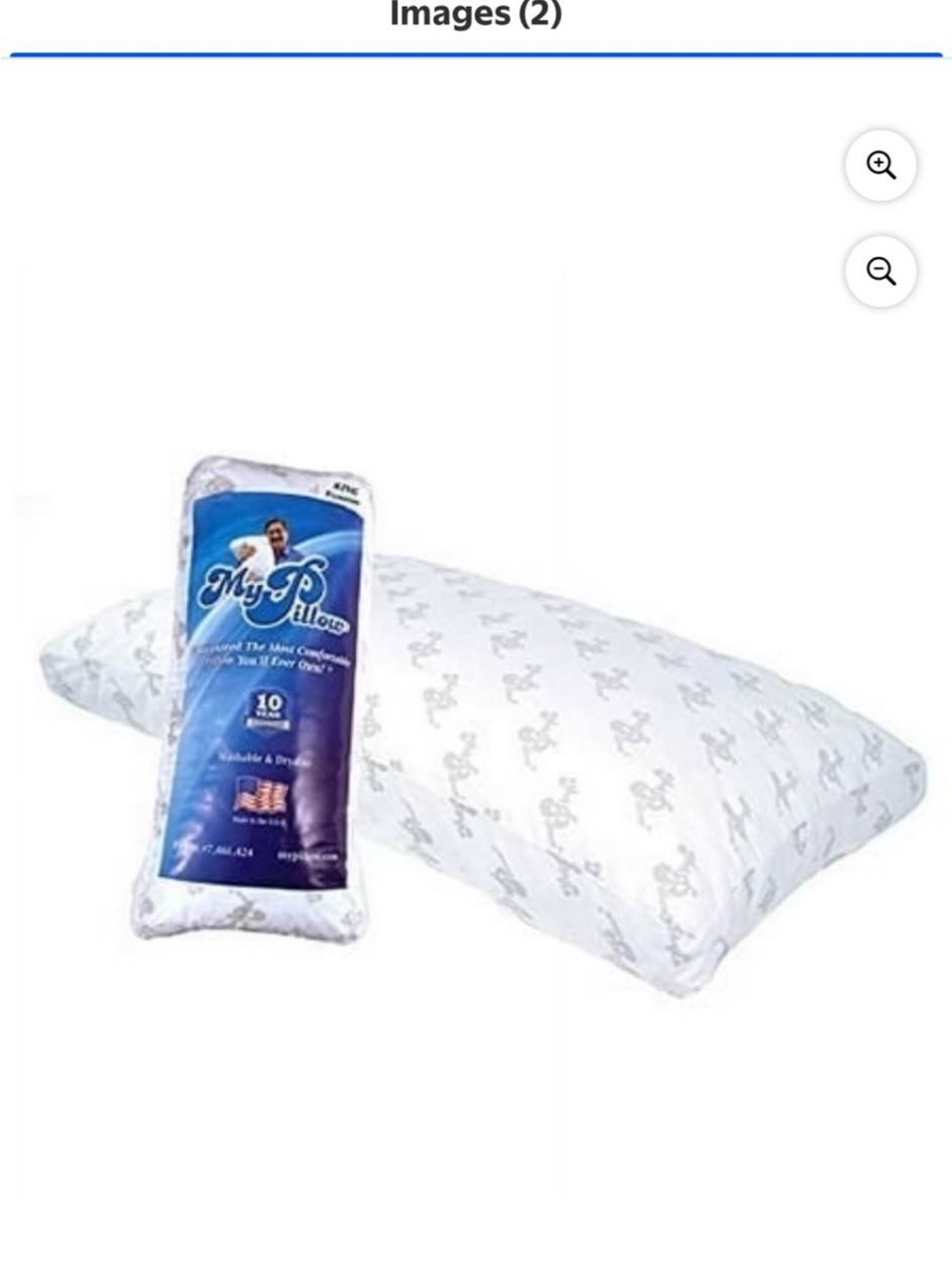 White Bed Pillow - Supportive Home Bedding